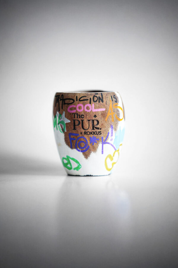 Mate de algarrobo pintado a mano - Image 3