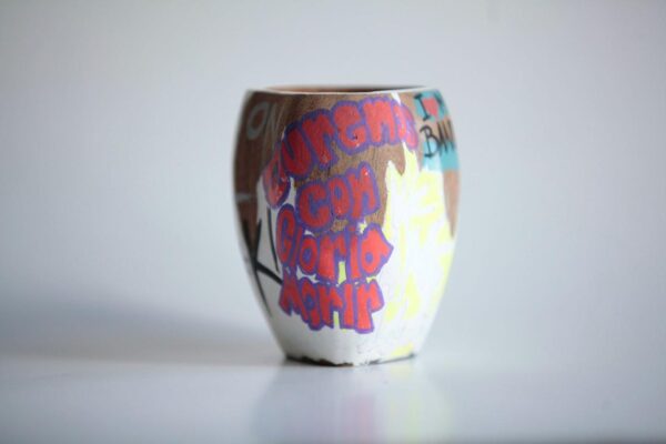 Mate de algarrobo pintado a mano - Image 4