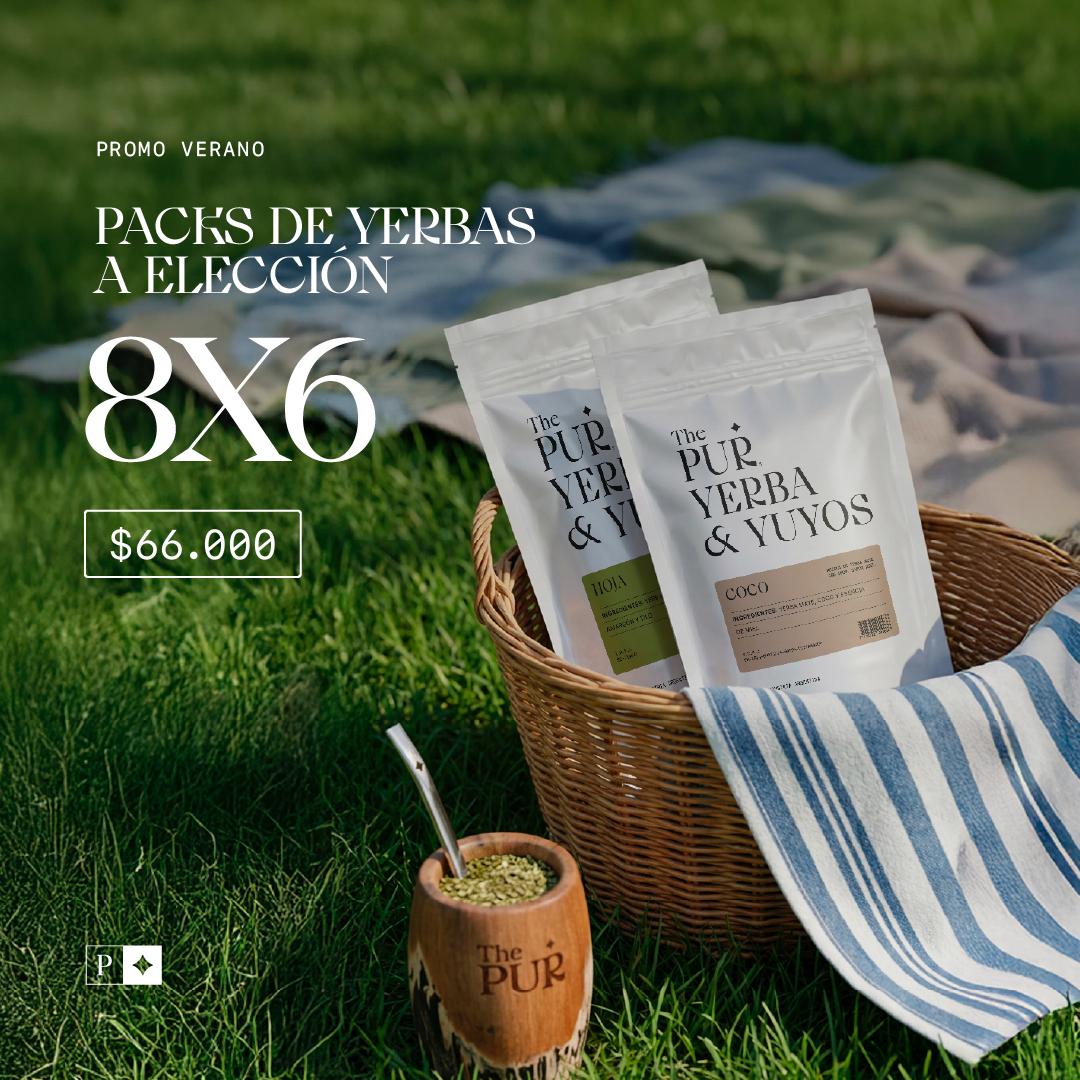 PACK DE YERBAS 8×6 A Elección